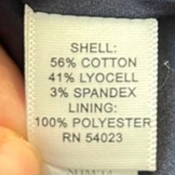 Banana Republic Women's Navy Dress with Flounce Skirt Exposed Back Zipper Sz 8 - Picture 6 of 7